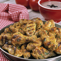 Southwestern Grilled Chicken Wings with Black Bean Dip